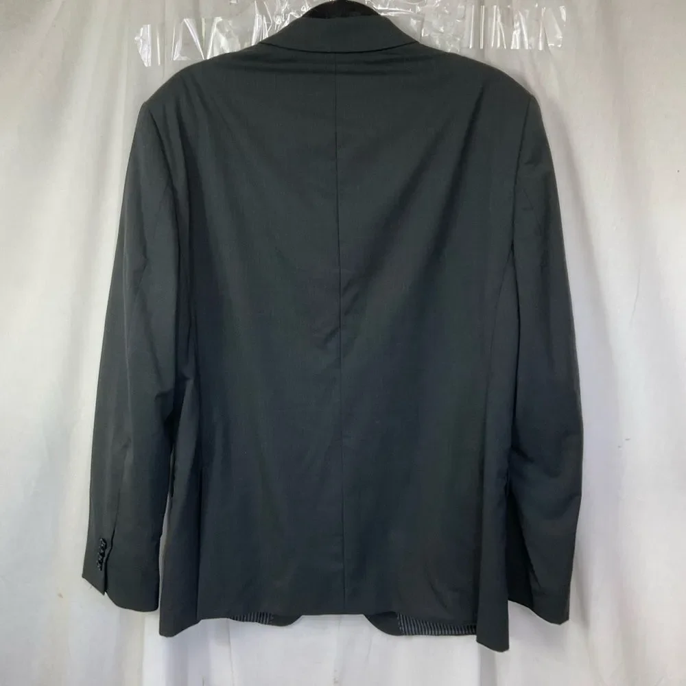 J. Crew Men's Black Wool Blend Notch Lapel Collar Blazer Jacket Size 42R